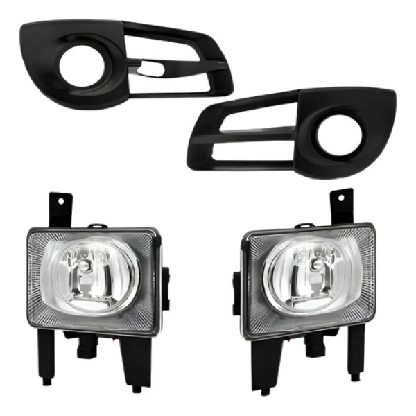 Kit Farol Milha Auxiliar Montana 2011 À 2016 Com Grade
