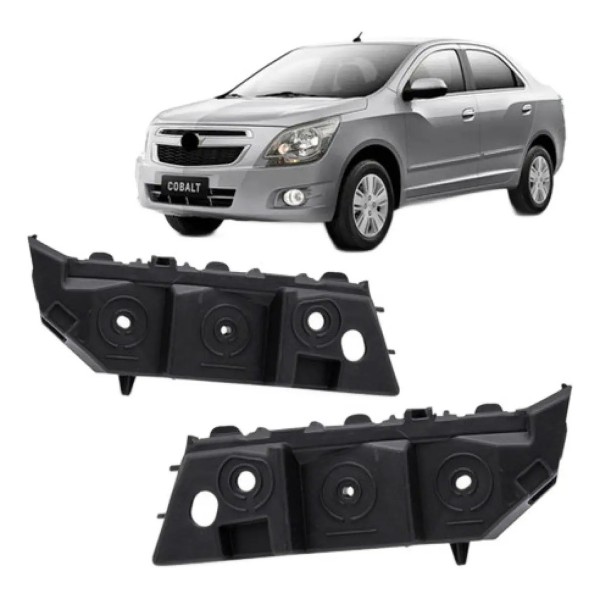 Par Guia Suporte Parachoque Dianteiro Cobalt 2012 A 2016