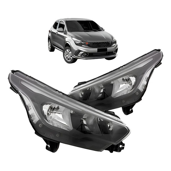 Par Farol Dianteiro Argo 2017 2018 19 20 21 22 2023 Com Led