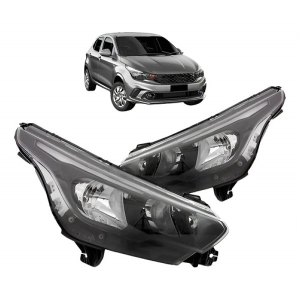 Par Farol Dianteiro Argo 2017 2018 19 20 21 22 2023 Com Led