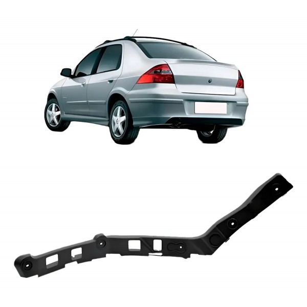 Guia Parachoque Traseiro Para Chevrolet Prisma 2006 A 2012