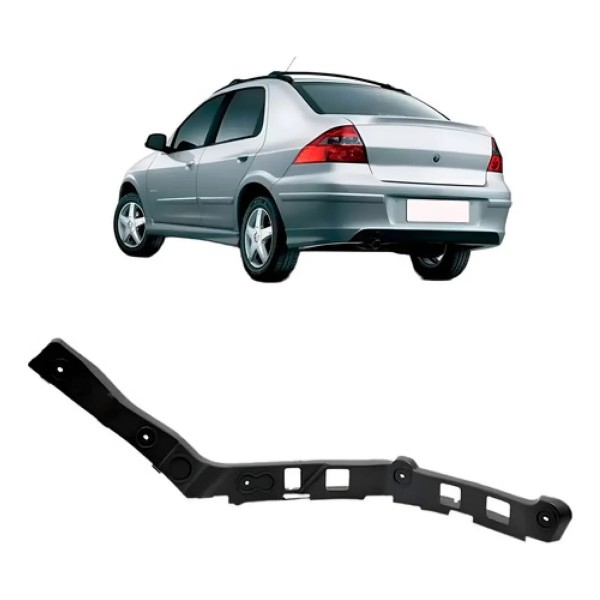 Guia Parachoque Traseiro Para Chevrolet Prisma 2006 A 2012