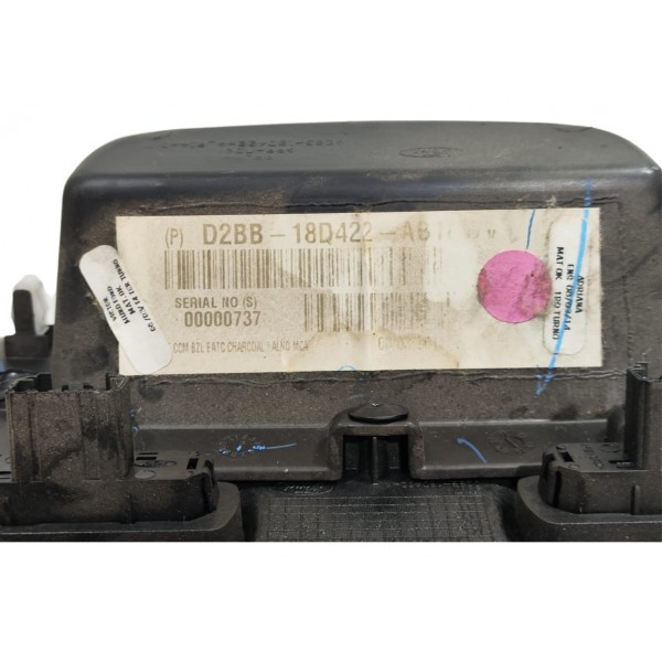 Moldura Comando Ar Console New Fiesta Mexicano 2014/2019 Prata / Preto