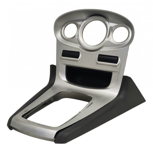 Moldura Comando Ar Console New Fiesta Mexicano 2014/2019 Prata / Preto