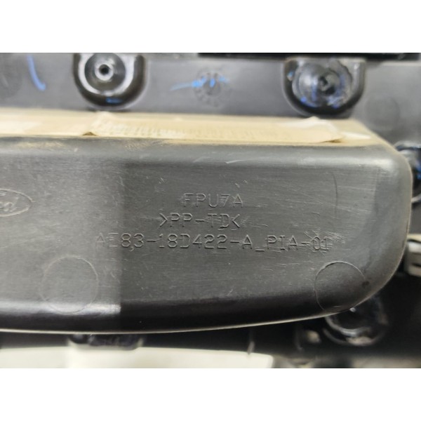 Moldura Comando Ar Console New Fiesta Mexicano 2014/2019 Prata / Preto