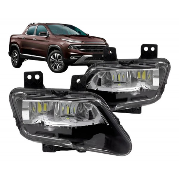 Par Farol Auxiliar Toro 2022 2023 2024 Com Led