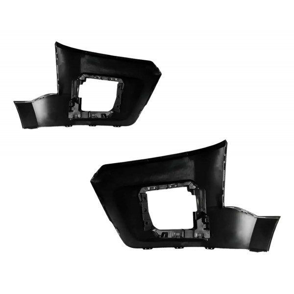 Par Grade Lateral Parachoque Dianteiro S10 2021 A 2024 Preto