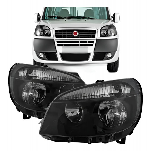 Farol Lado Esquerdo Doblo 10 11 12 2013 Manual Elétrico Fum