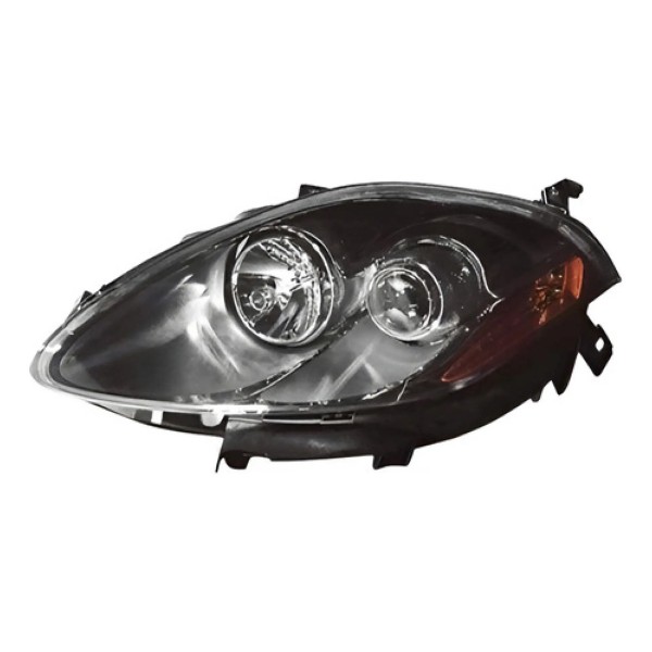 Par Farol Fiat Bravo 2010 A 2016 Mascara Negra Fumê