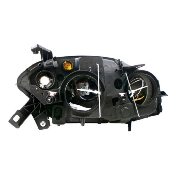 Par Farol Fiat Bravo 2010 A 2016 Mascara Negra Fumê