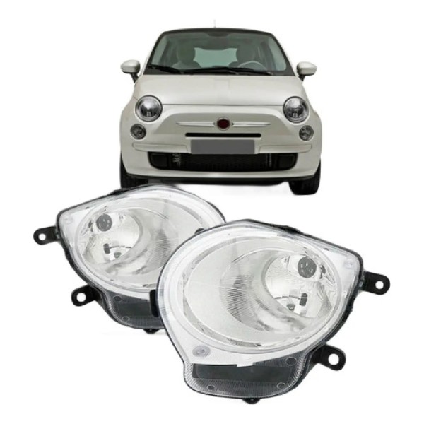 Par Farol Fiat 500 Manual 2008 09 10 11 2012 Inferior