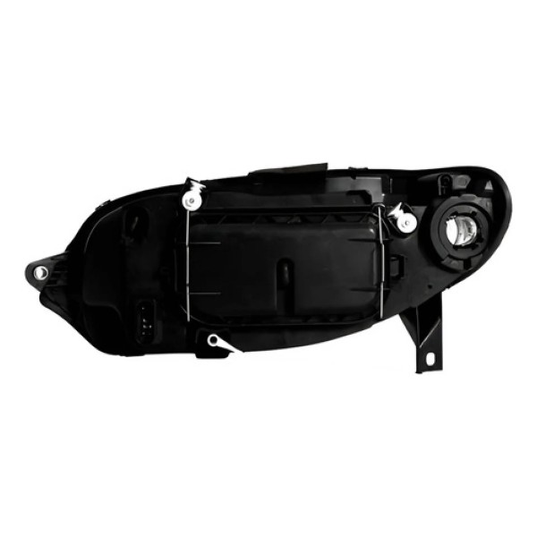 Par Farol Mascara Negra Palio Elx 2004 A 2013 Aro Cromado