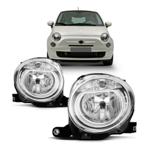 Par Farol Fiat 500 Elétrico Superior 2008 A 2012