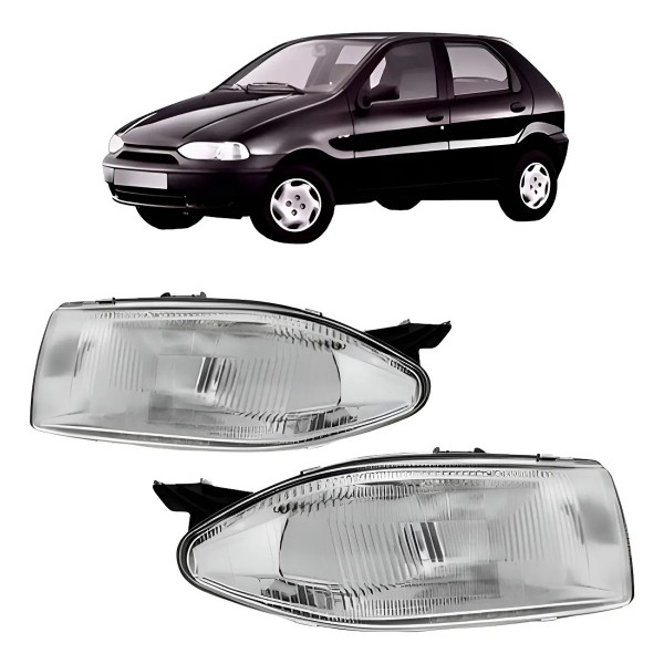 Par Farol Fiat Palio 1996 1997 1998 Modelo Original