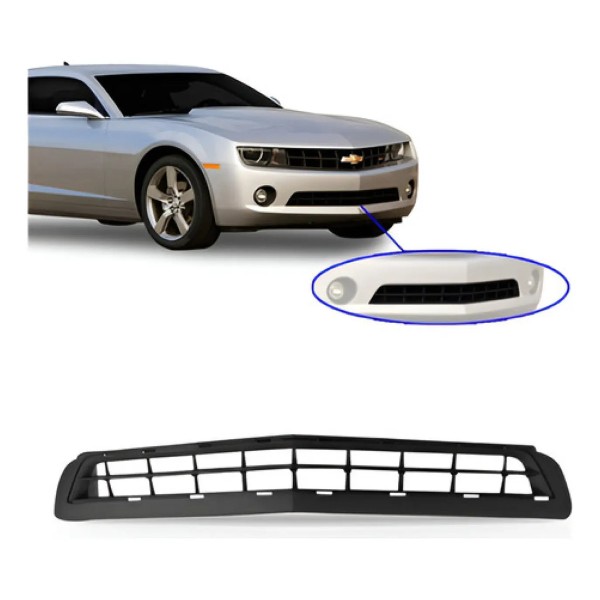 Grade Inferior Central Camaro V6 2010 2011 2012 2013 Preta Preto