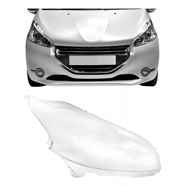 Lente Farol Peugeot 208 2012 2013 2014 2015 2016