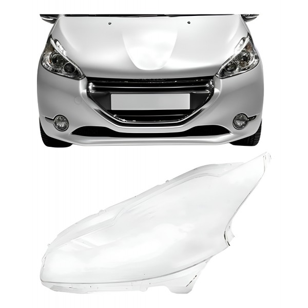 Lente Farol Peugeot 208 2012 2013 2014 2015 2016