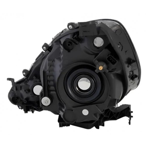 Farol Mascara Cromada Para Fit 2013 2014 Foco Simples Direito/passageiro