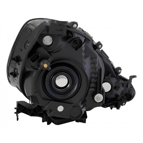 Farol Mascara Cromada Fit 2013 2014 Foco Simples Esquerdo/motorista