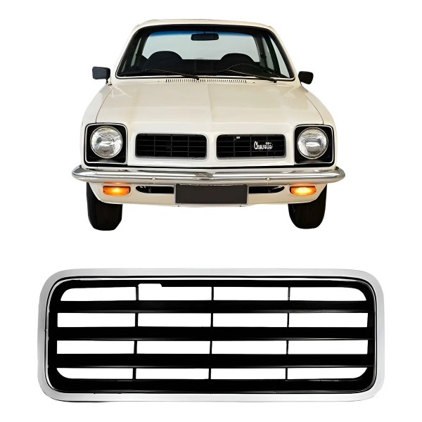 Grade Moldura Radiador Chevette 1978 1979 1980 81 1982 Prata
