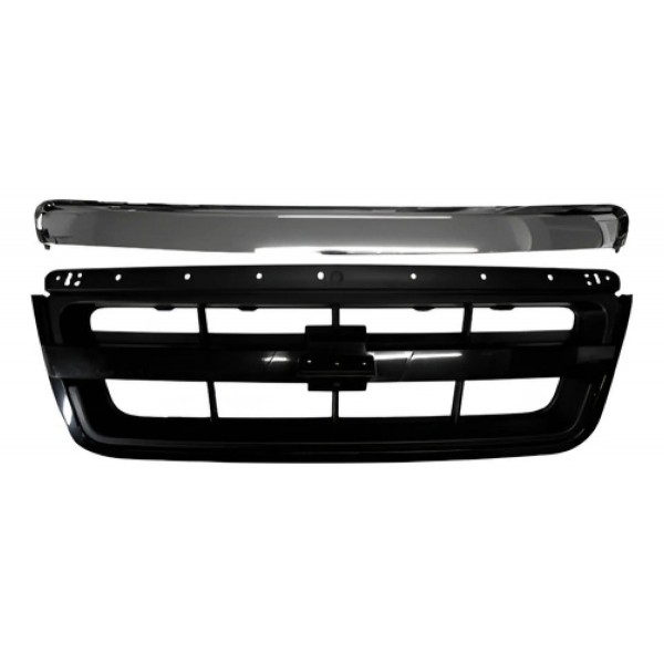 Grade Radiador S10 2009 A 2011 Adp 01 A 08 Mold Sup Cromada