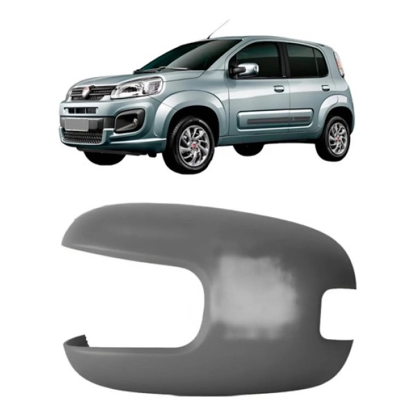 Capa Retrovisor Com Furo Pisca E Primer Uno 2015 A 2021
