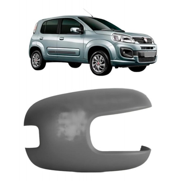 Capa Retrovisor C/furo Pisca E Primer Uno 2015 A 2021