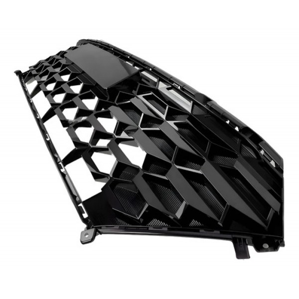 Grade Central Hb20 2023 2024 Dianteira Preta Brilhante