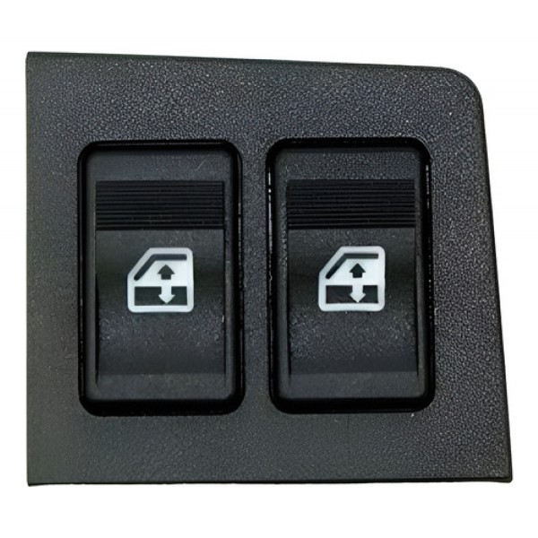 Botão Interruptor Vidro Dianteiro Uno 91 A 2003 Le Led Verd