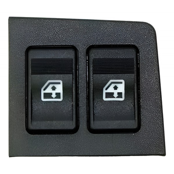 Botão Interruptor Vidro Dianteiro Uno 91 A 2003 Le Led Verd