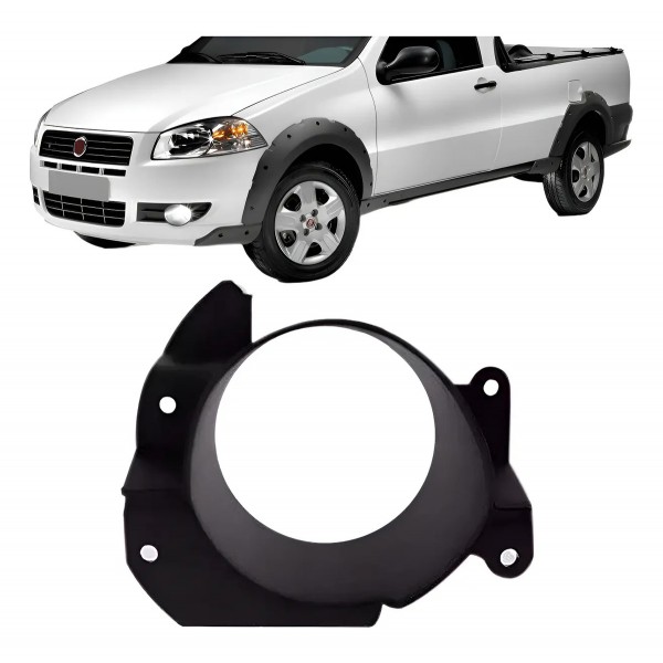 Aro Farol Milha Auxiliar Fiat Strada 2012 A 2014