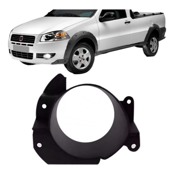 Aro Farol Milha Auxiliar Fiat Strada 2012 A 2014