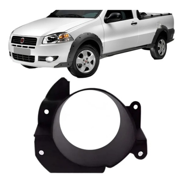 Aro Farol Milha Auxiliar Fiat Strada 2012 A 2014