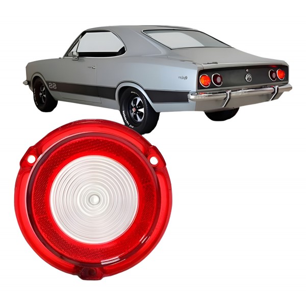 Lente Lanterna Traseira Opala 1970/1979 C/ré Plastico Ofert