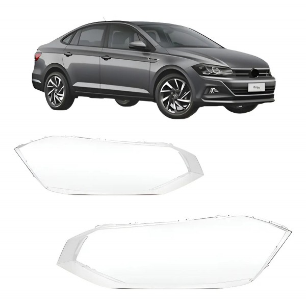 Par Lente Farol Dianteiro Vw Virtus 2018 2019 2020 2021 2022