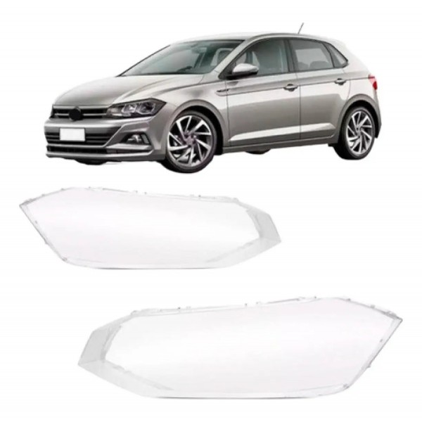 Par Lente Farol Dianteiro Vw Polo 2018 2019 2020 2021 2022