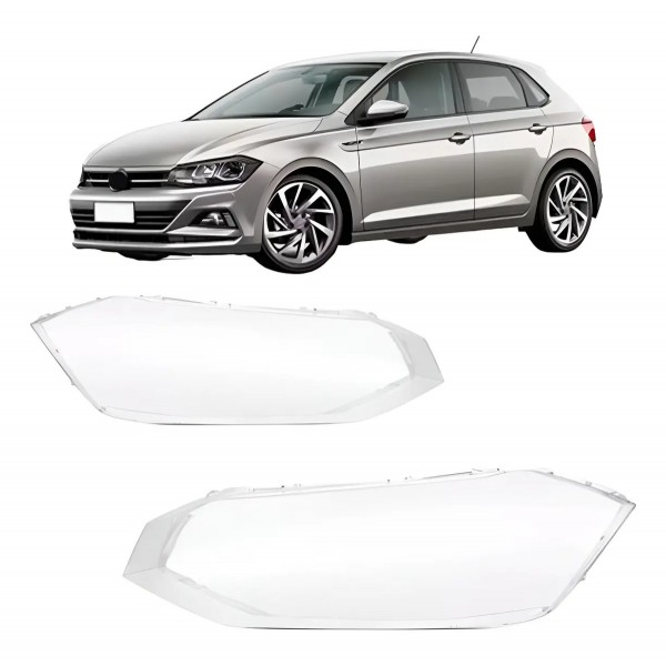 Par Lente Farol Dianteiro Vw Polo 2018 2019 2020 2021 2022