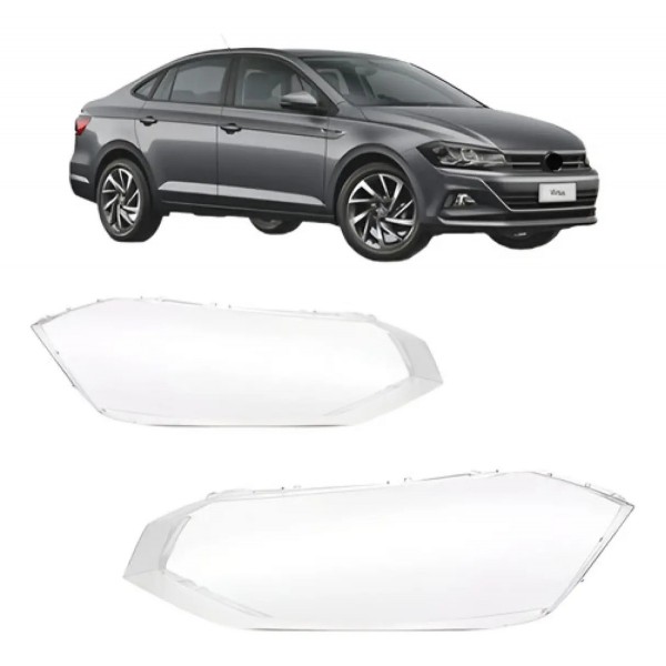 Par Lente Farol Dianteiro Vw Virtus 2018 2019 2020 2021 2022