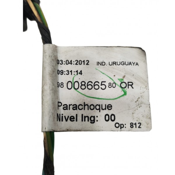 Chicote Parachoque Traseiro Peugeot 308 2012 A 2015