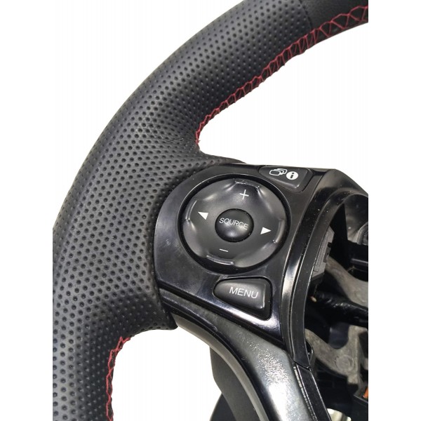 Volante Direção Civic 2012 A 2016 Com Comandos Reencapado