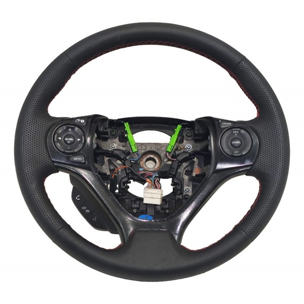 Volante Direção Civic 2012 A 2016 Com Comandos Reencapado