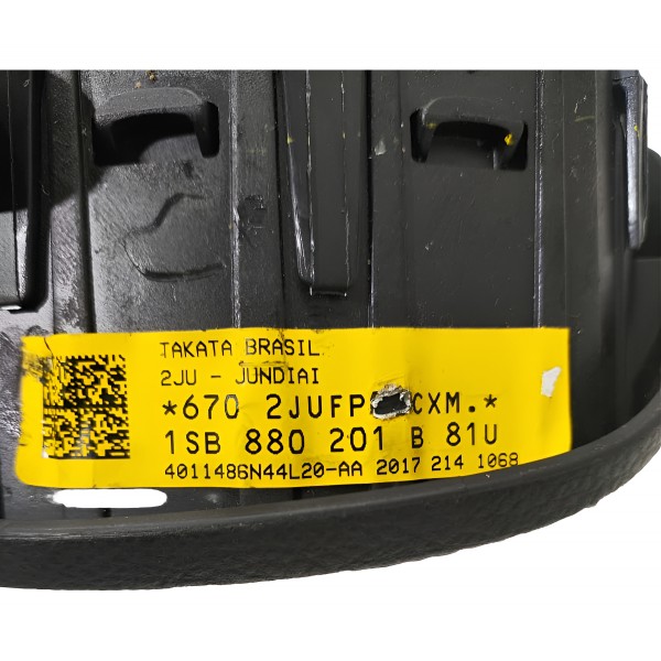 Bolsa De Air Bag Volkswagen Polo Virtus Tcross Up Fox Gol Preto