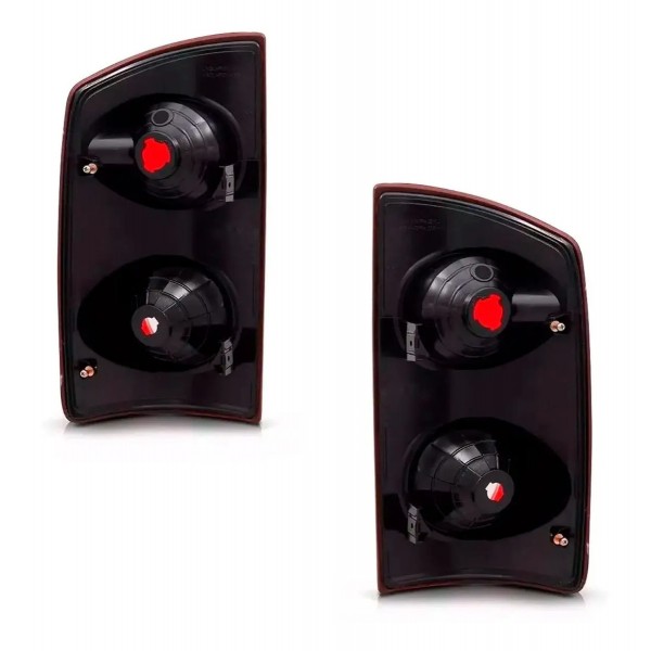 Par Lanterna Traseira Dodge Ram 2006 A 2009 Vermelho