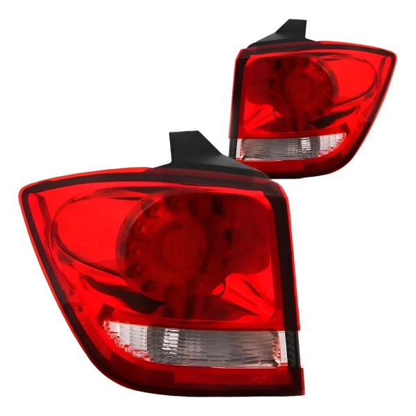 Par Lanterna Traseira Journey 2010 A 2015 Bicolor Com Led Ambos Lados Bicolor
