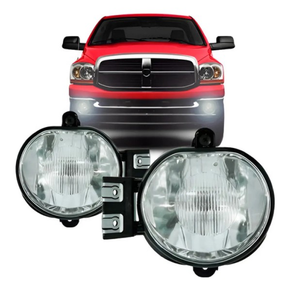 Par Farol Milha Auxiliar Dodge Ram 2004 2005 2006 07 08 2009