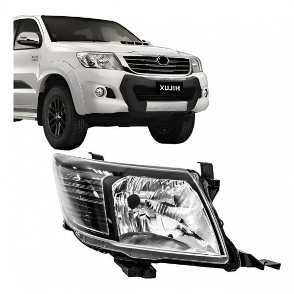 Farol Principal Hilux 2012 2013 2014 2015 Manual Fume