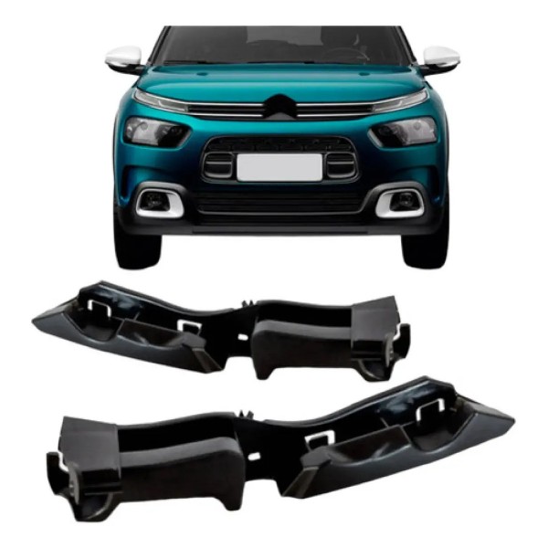 Par Suporte Guia Parachoque Dianteiro C4 Cactus 2019 A 2024