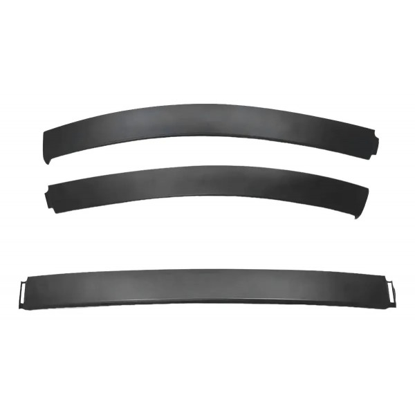 Spoiler Dianteiro Para Citroen C3 2003 Até 2008 3 Peças Preto