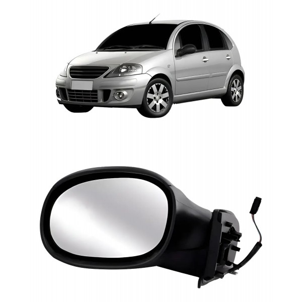 Retrovisor Eletrico Para Citroen C3 2003 Até 2012