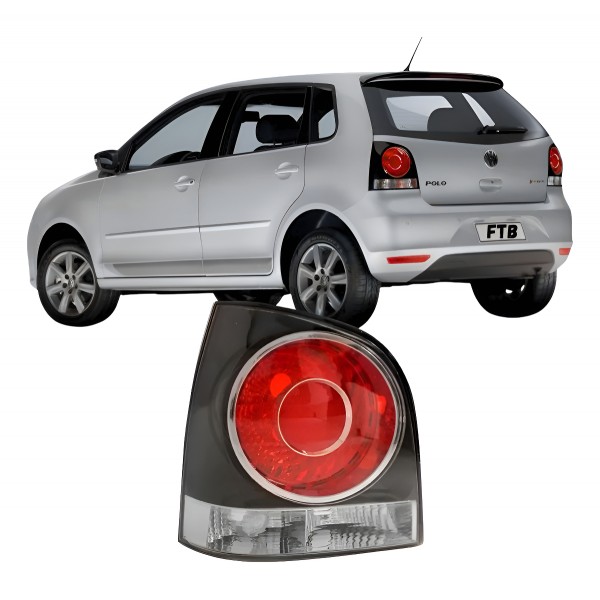 Lanterna Traseira Polo Hatch 2007 2008 09 10 2012 2013 Fume